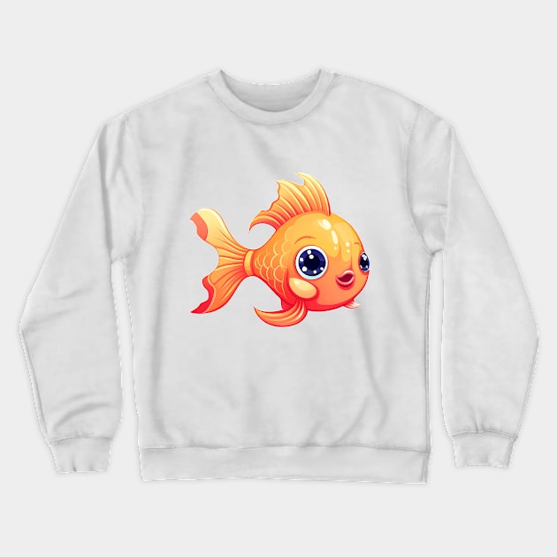 Cute cartoon fish. Crewneck Sweatshirt by AndreKENO